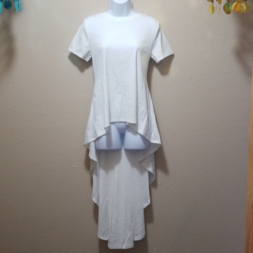 High Low Top with Ruffle Tail